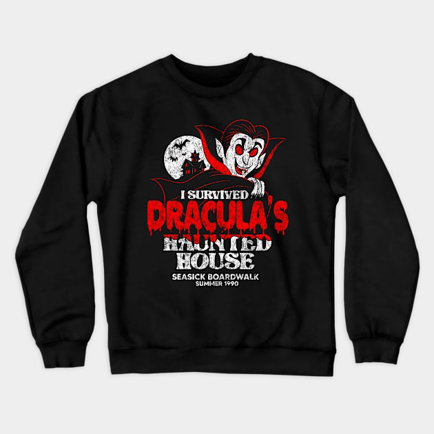 Dracula's Haunted House Crewneck Sweatshirt by chrisraimoart